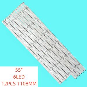 DX -1125-12PCS suitable for LG 55UK6100PTA 55UJ634V-ZD JL.D550C1235-001BS-M light strip tube