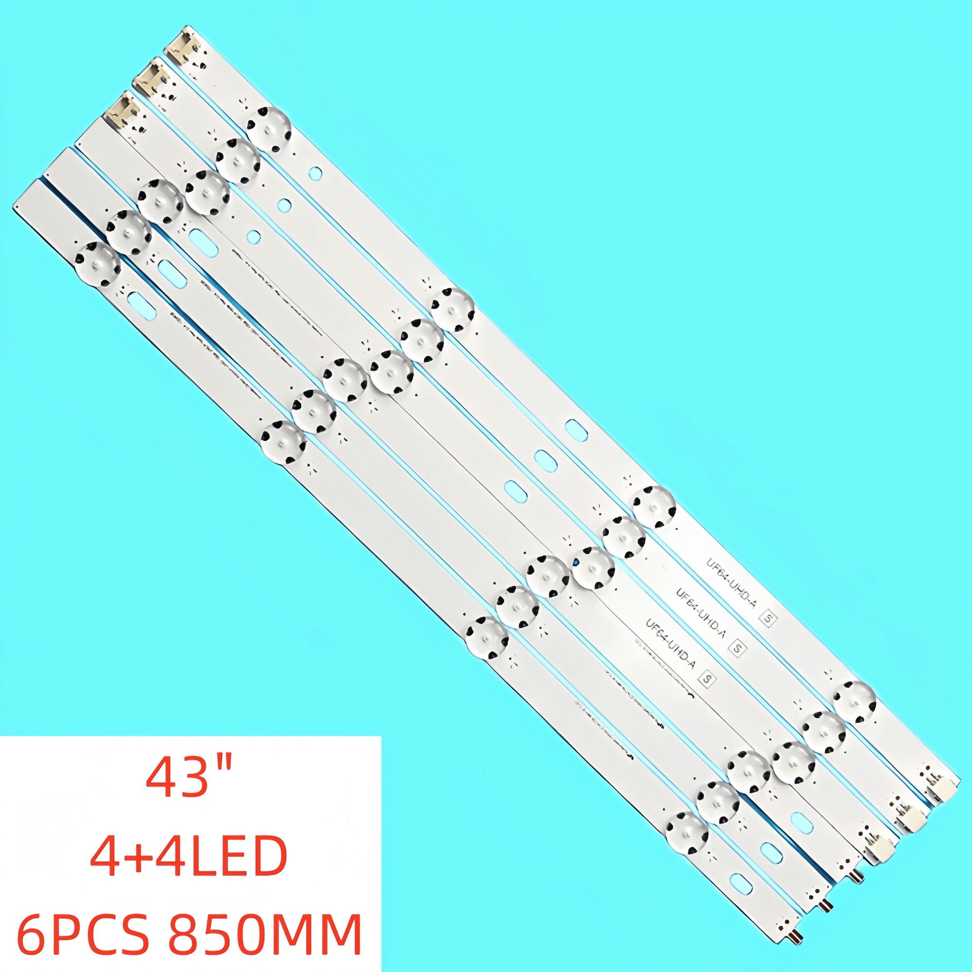 DX-142-6pcs/set LED Backlight Strip for LG innotek Direct 43inch UHD 1Bar 24EA 43UH619V 43UF640V 43UH610V 43UH6030 UF64 UHD_A 43LH60FHD DX-142-6pcs/set LED Backlight Strip for LG innotek Direct 43inch UHD 1Bar 24EA 43UH619V 43UF640V 43UH610V 43UH6030 UF64 UHD_A 43LH60FHD