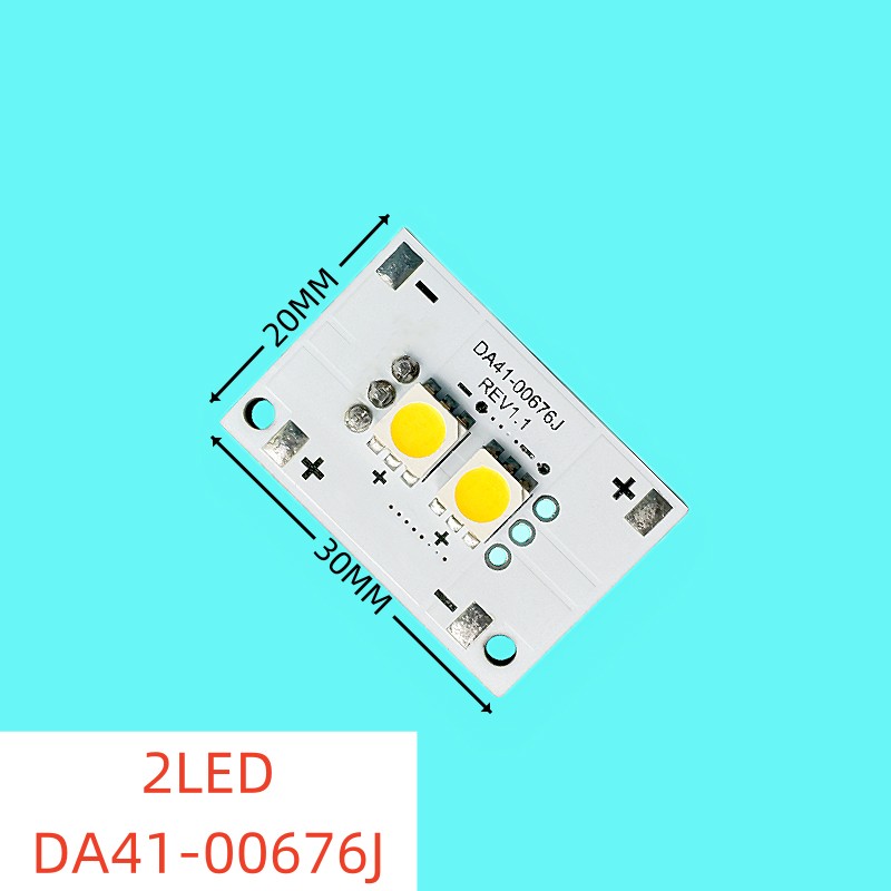 Suitable for Samsung four door refrigerator lights, refrigerator lighting strips, LED luminous body accessories DA41-00676J 30 * 20MM 2LED Suitable for Samsung four door refrigerator lights, refrigerator lighting strips, LED luminous body accessories DA41-00676J 30 * 20MM 2LED